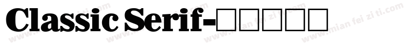 Classic Serif字体转换